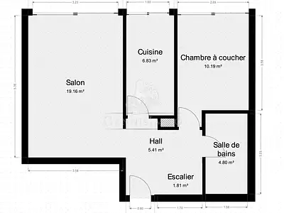 Appartement, 88,29 m²