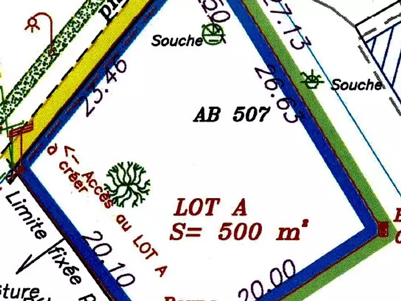 Terrain, 500 m²