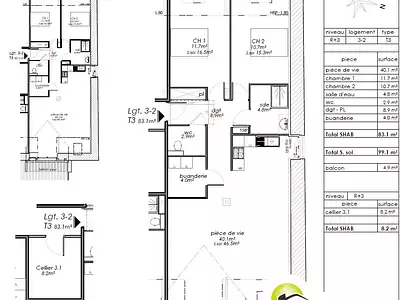 Appartement, 83,1 m²