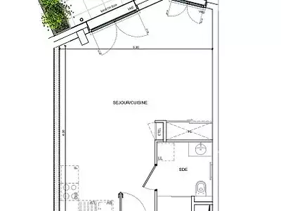 Appartement, 36,07 m²