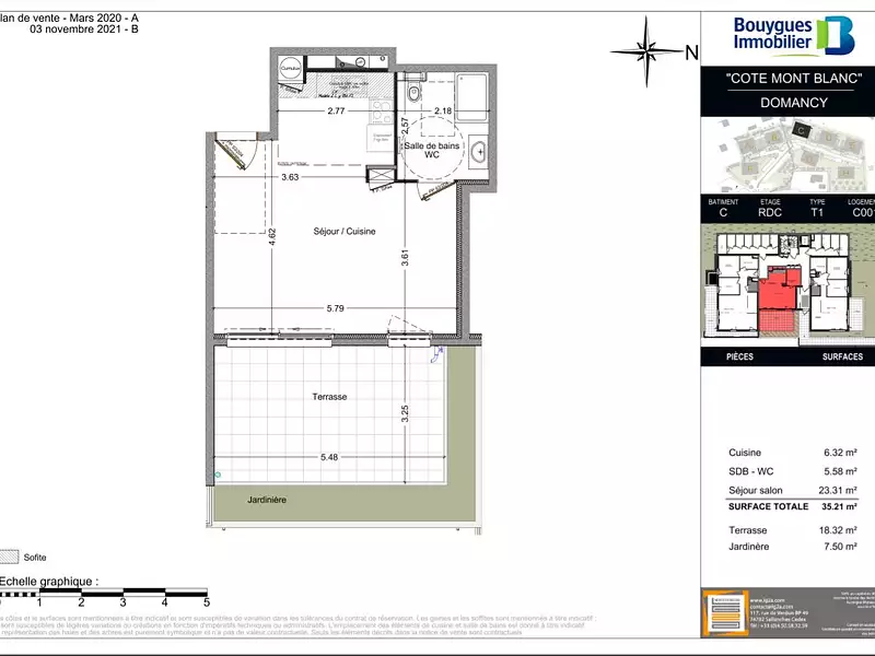 Appartement, 35,21 m²