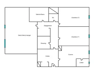 Appartement, 87,38 m²