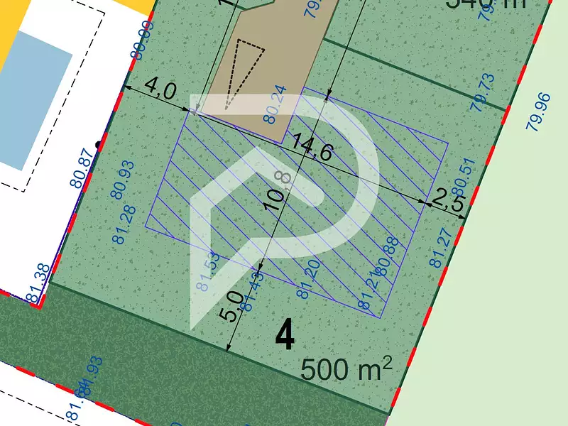 Terrain, 500 m²