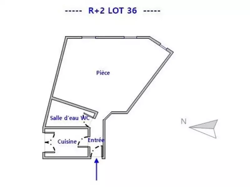 Appartement, 33 m²