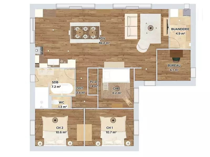 Maison, 96 m²