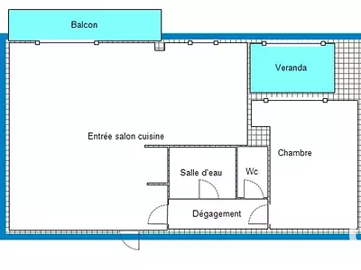 Appartement, 60 m²