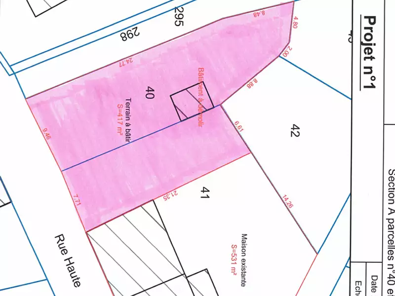 Terrain, 417 m²