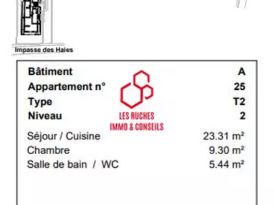 Appartement, 39 m²