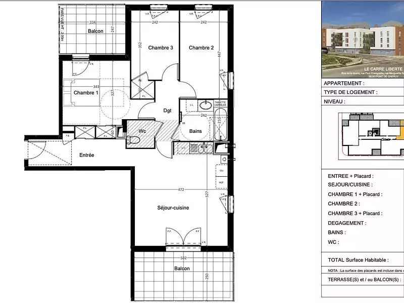 Appartement, 76,17 m²