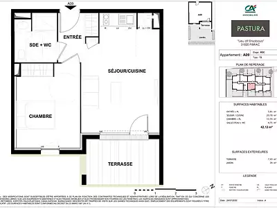 Appartement, 42,12 m²