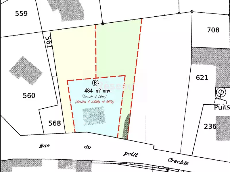 Terrain, 484 m²