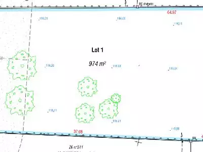 Terrain, 974 m²