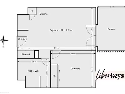 Appartement, 43 m²