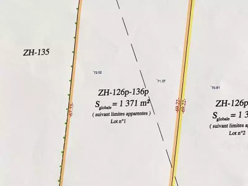 Terrain, 1 371 m²