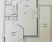 Appartement, 38,82 m²