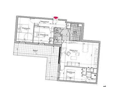 Appartement, 81,19 m²