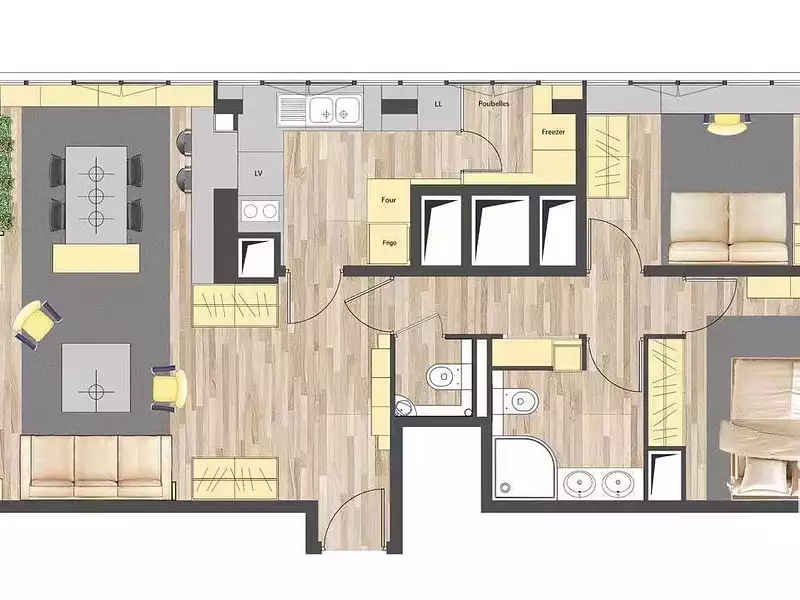 Appartement, 75 m²