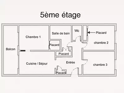 Appartement, 74 m²