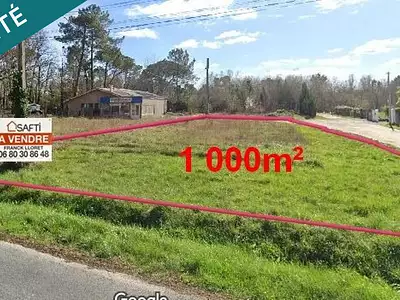 Terrain, 1 000 m²