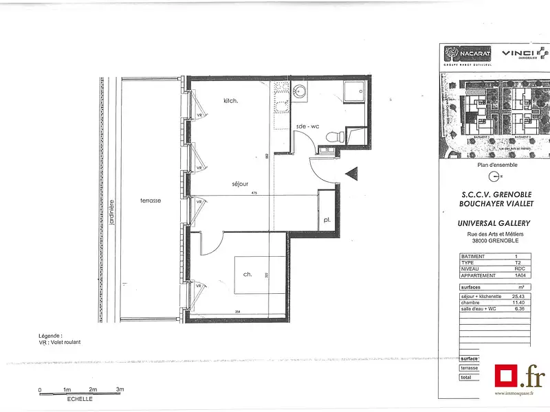 Appartement, 42,8 m²