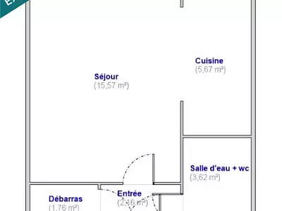 Appartement, 28 m²