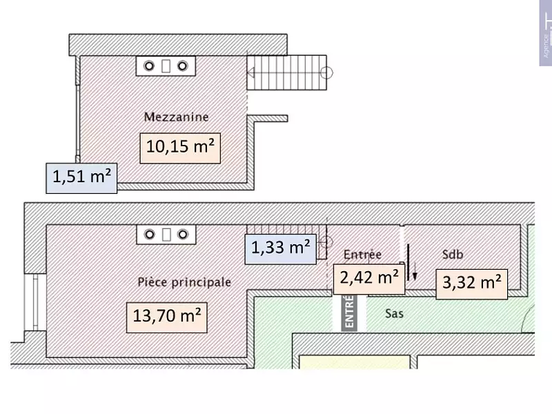 Appartement, 32,43 m²