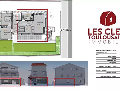 Appartement, 35 m²