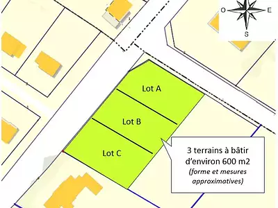 Terrain, 600 m²