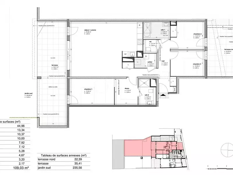 Appartement, 109 m²