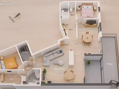 Appartement, 138 m²