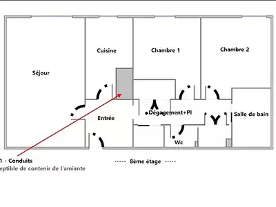 Appartement, 60 m²