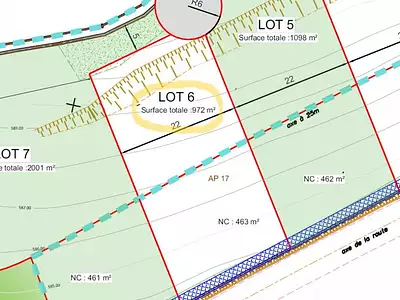 Terrain, 972 m²