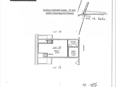 Appartement, 21 m²