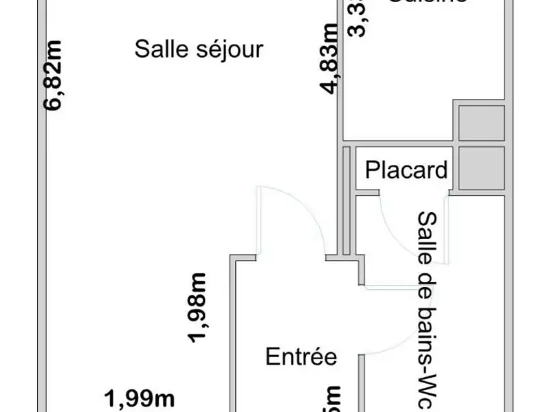 Appartement, 37,2 m²