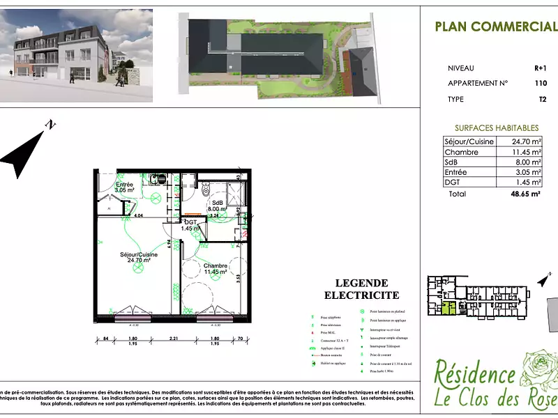 Appartement, 48,65 m²
