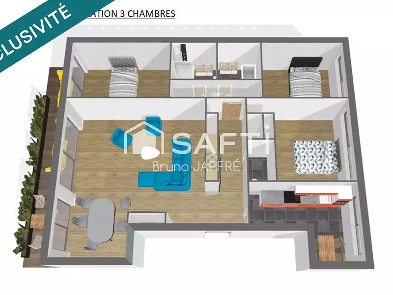Appartement, 106 m²