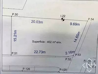 Terrain, 400 m²