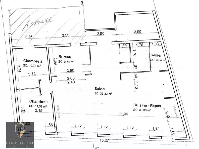 Immeuble, 300 m²