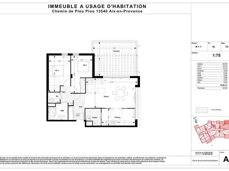 Appartement, 78,33 m²