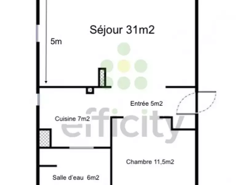 Appartement, 64 m²