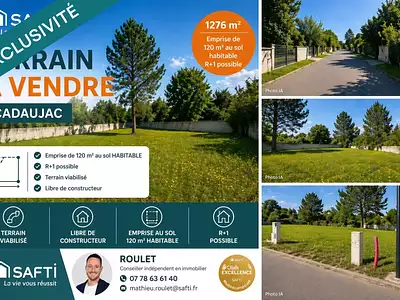 Terrain, 1 276 m²
