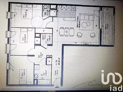 Appartement, 86 m²