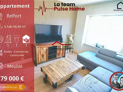 Appartement, 58,49 m²