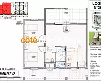 Appartement, 57,6 m²