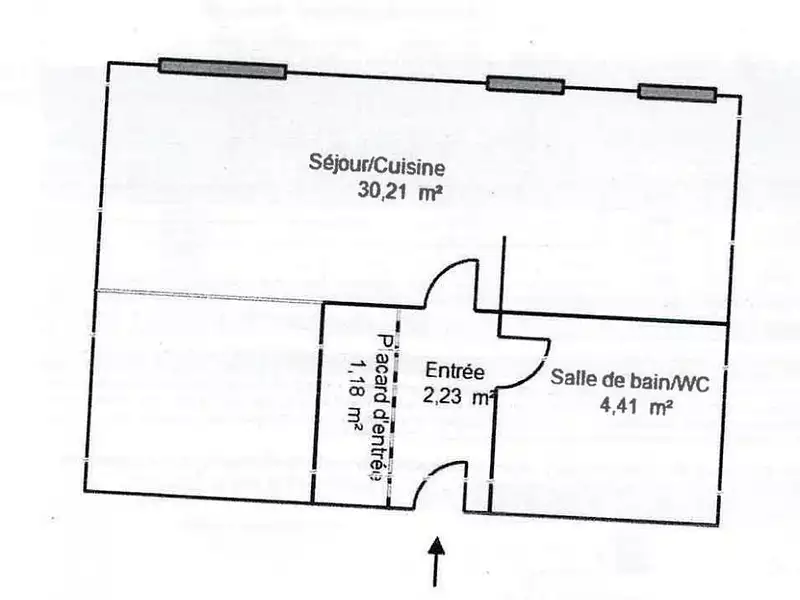 Appartement, 38 m²