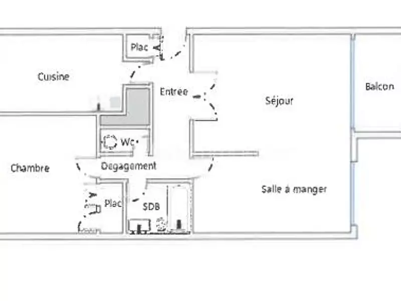 Appartement, 60 m²