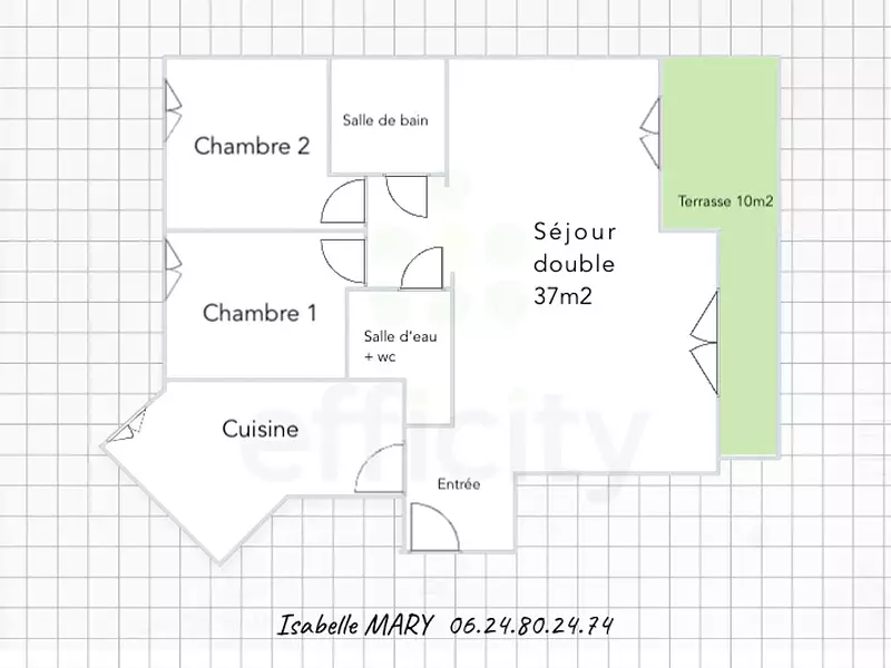 Appartement, 90 m²