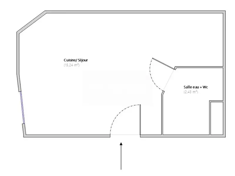 Appartement, 17,67 m²